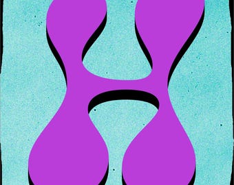 5 PNG Letters F-J | Clipart | Journal | T-Shirts | Notebooks | Cards