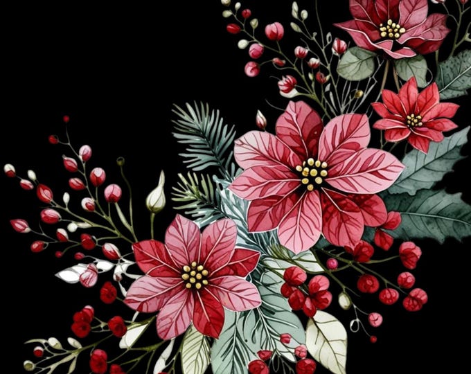 38 Stunning PNG Flowers, Bees, Botanical, Nature | Journal | Card Making | Digital Art | Mugs