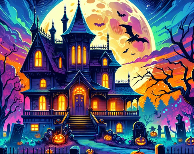 10 Stunning Halloween Clipart, Printable, Superb Quality PNG, Digital download, High Resolution, Paper Craft, Journal, Scrapbook