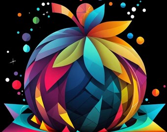 Geometric Christmas Clipart: Modern Abstract Holiday PNGs Digital Download