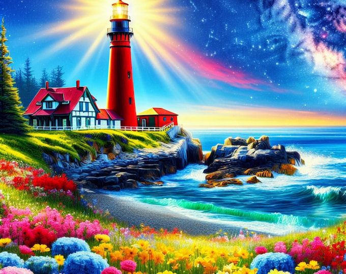 12 Stunning Lighthouse Clipart, Printable, Superb Quality PNG, Digital download, High Resolution, Paper Craft, Journal, Scrapbook