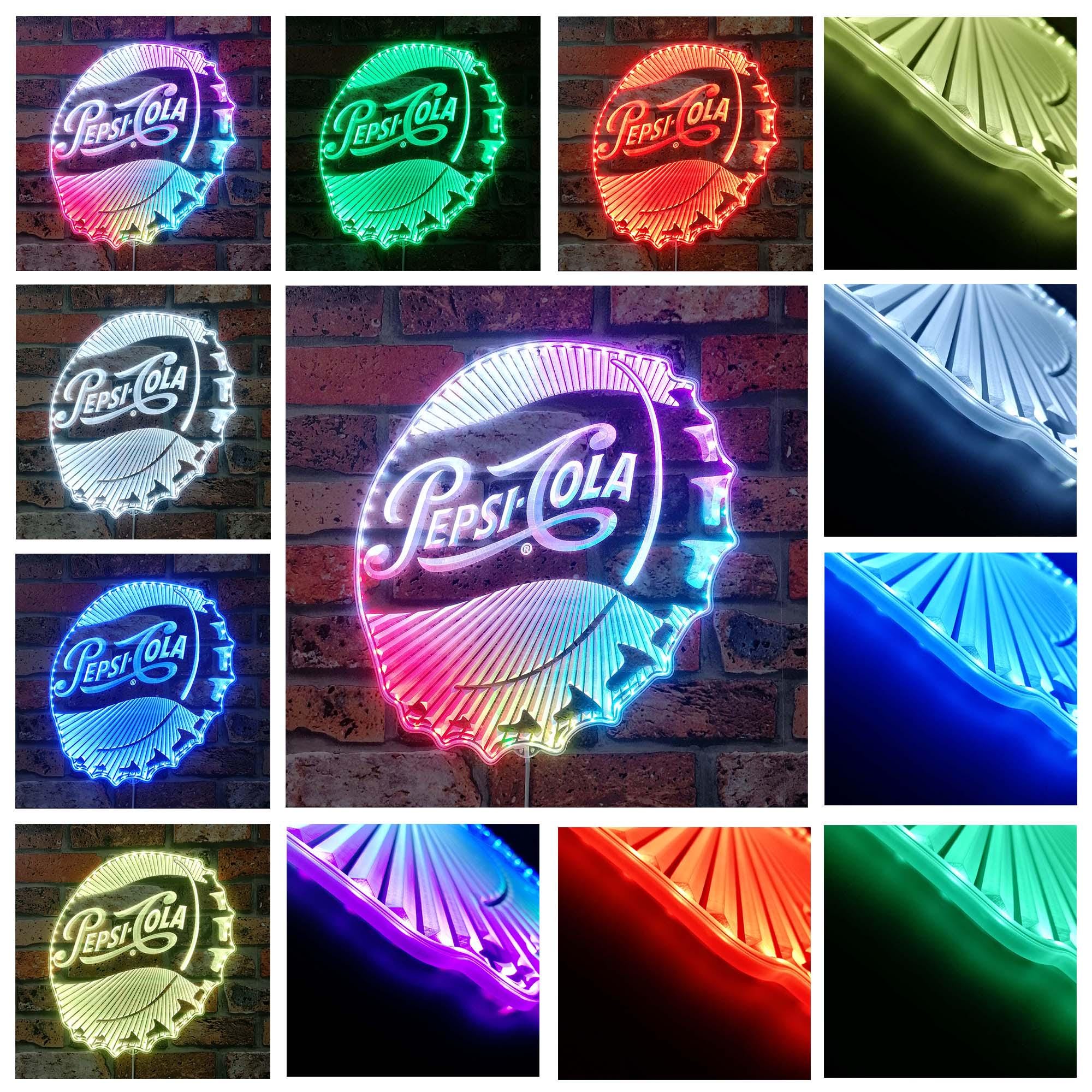 Pepsi Led Sign Pepsi Cola LED Sign Wall Light Decor,home Bar Neon Like Light Sign ...
