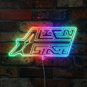 Alien Stage LED Sign Wall Light Decor, Game Room Neon Like Light Sign