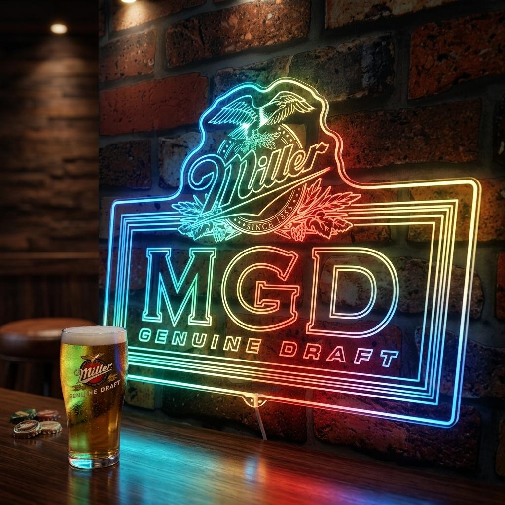 Miller Genuine Draft Sign - Etsy