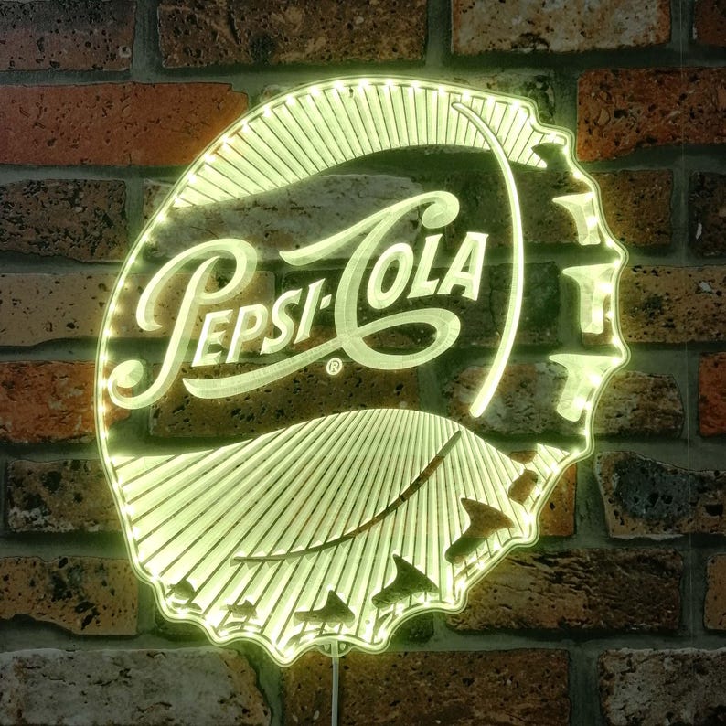 Pepsi Led Sign Pepsi Cola LED Sign Wall Light Decor,home Bar Neon Like Light Sign ...