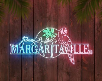 Jimmy Margaritaville LED Sign Wall Light Decor,Home Bar Neon Like Light Sign, Gift for Him, Christmas Gift, Home Pub Bar Light Decor