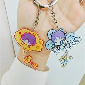 Love and Deepspace Rafayel Cute keychain charms, Rafayel Jellyfish Charms