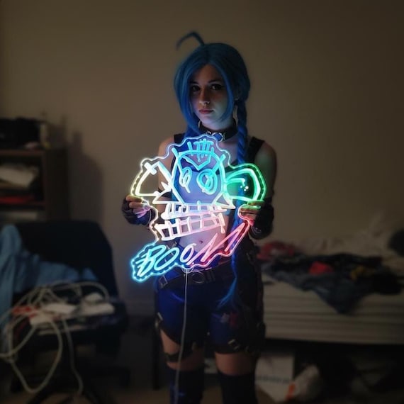 Monkey Graffiti Jinx LED Sign Wall Light Decor, Game Room Neon
