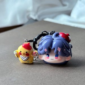 Love and Deepspace Rafayel Cute keychain charms, Rafayel Cute Game Merch