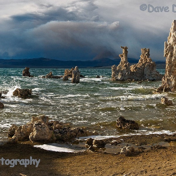 Mono Lake Photo Print Storm Drama California - Fine Art Panoramic