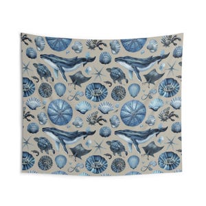 Ocean-Themed Wall Tapestry, Nautical Decor for Beach Lovers, Marine Life Art Hanging, Coastal Living Room or Bedroom Accent, Perfect [...]
