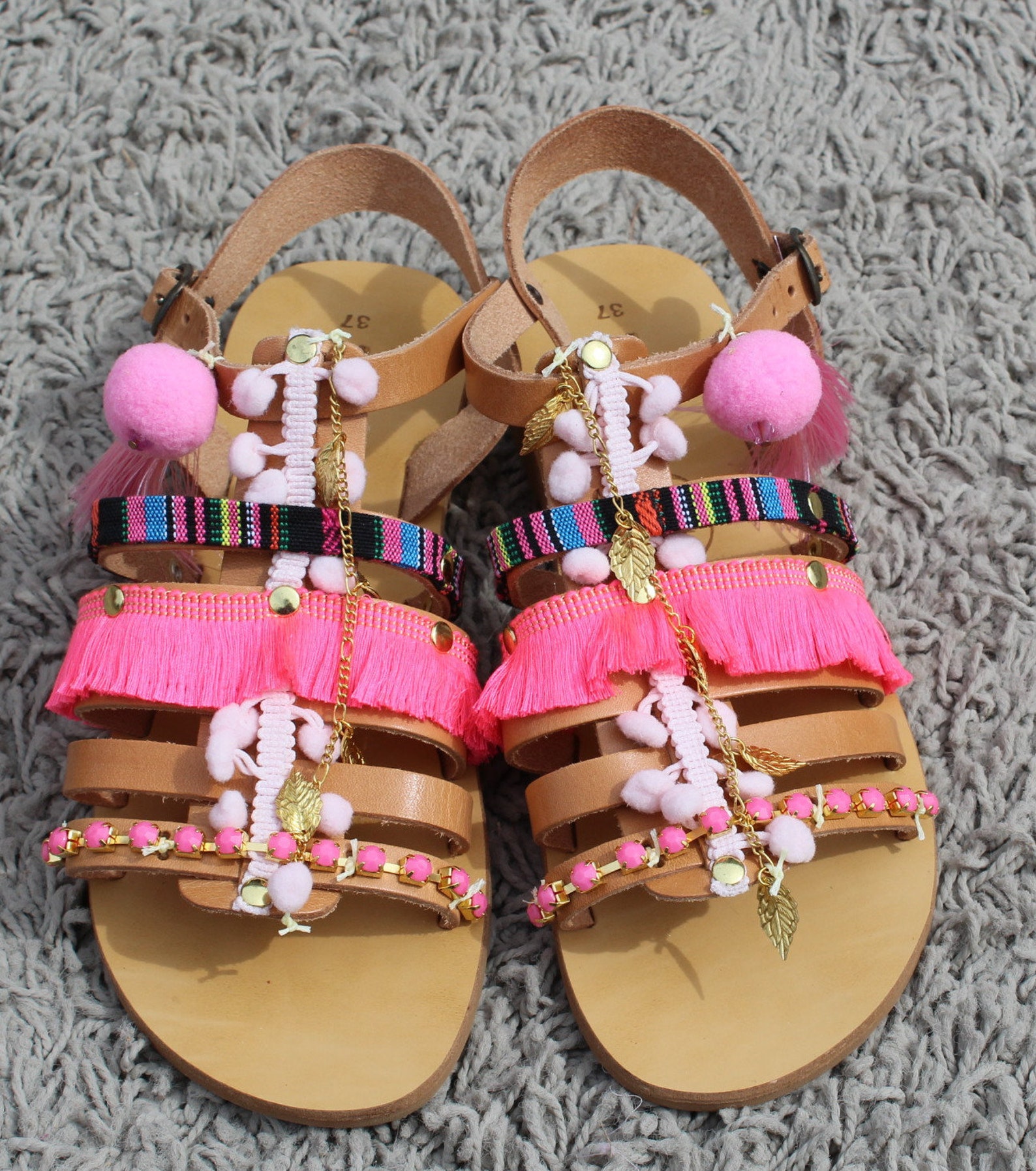Boho Sandals for Girls Boho Toddlers Gladiators Childrens - Etsy