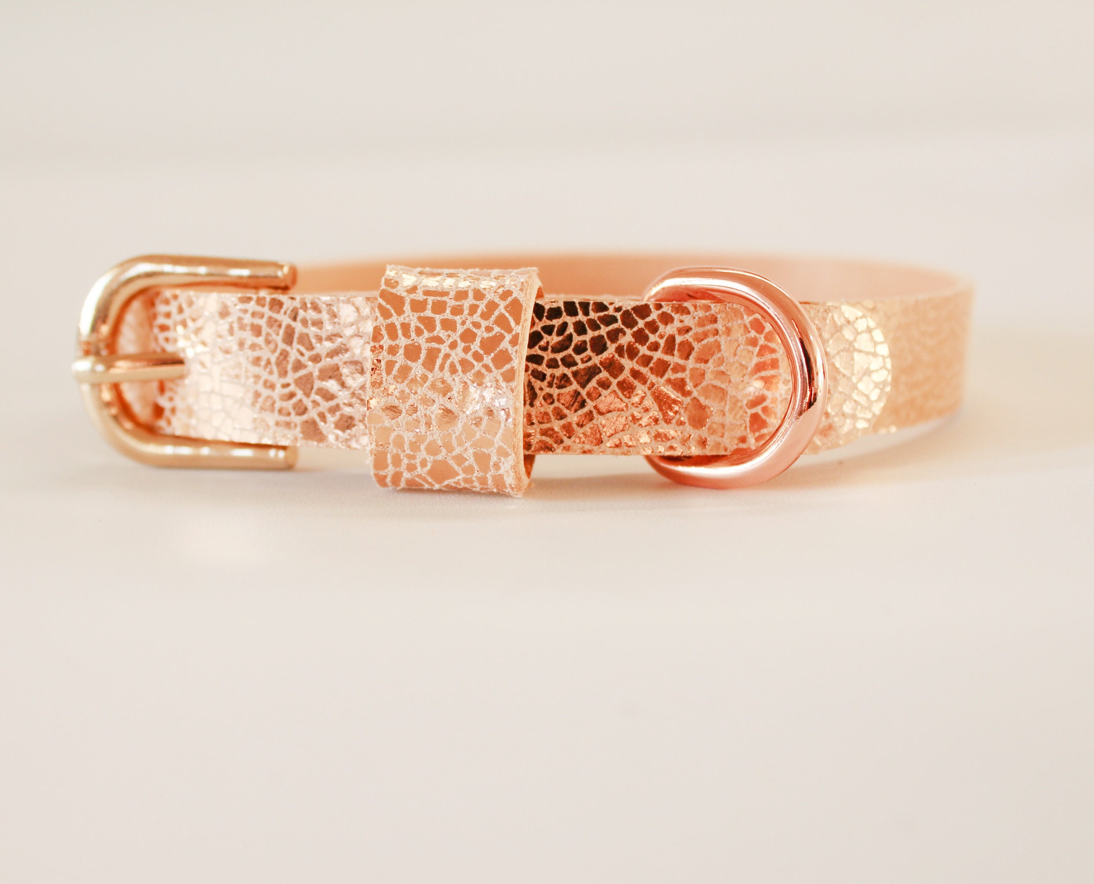 Collier Pour Chien Métallique, Collier Réglable en Or Personnalisé, Colliers Personnalisés Argent av