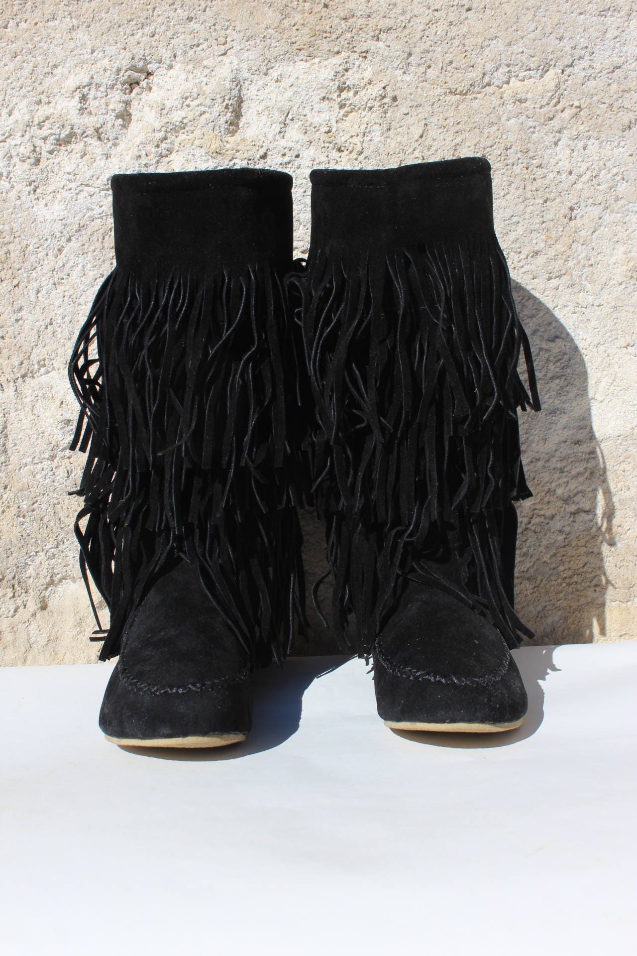 boho fringe boots
