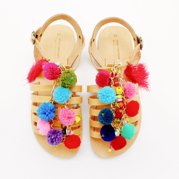 Decorated Sandals - Etsy