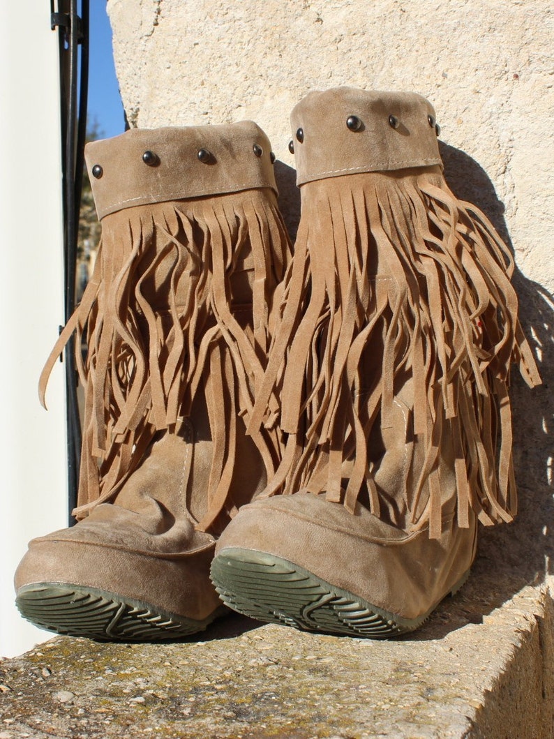 Boho tassel bootsslouch boots tassel boots womens boots Etsy