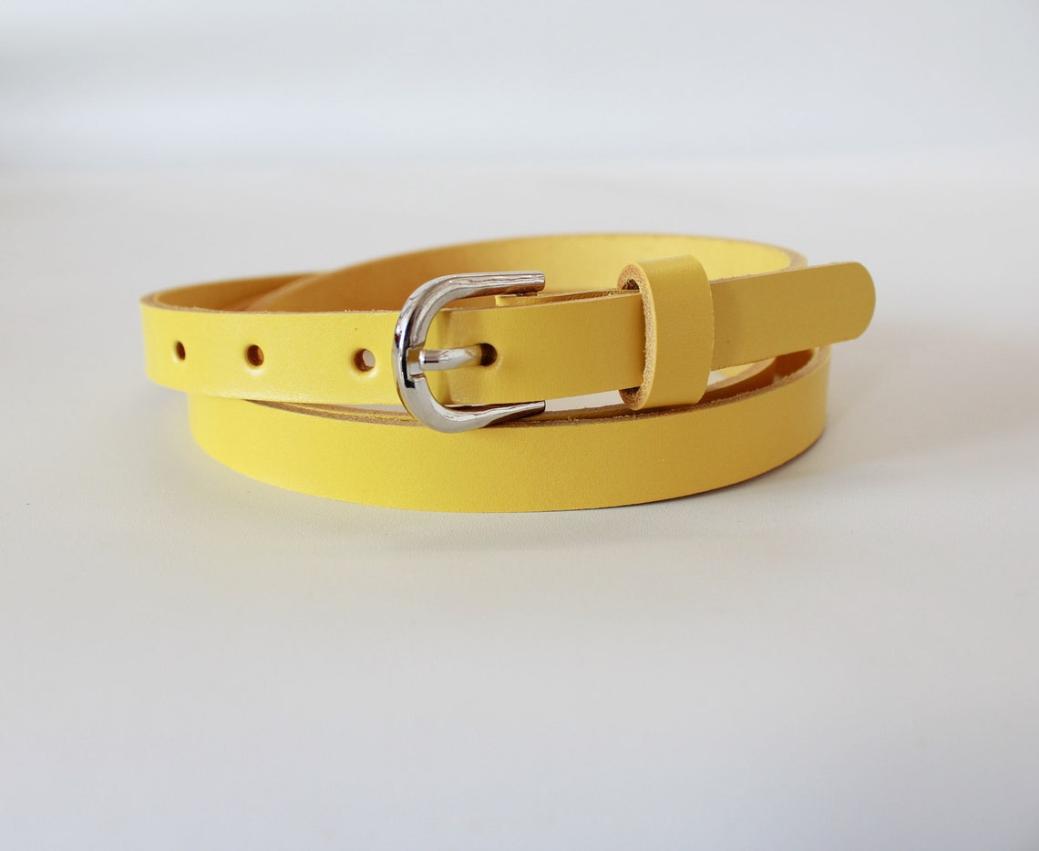 Womans Leather Belt Tan Leather Belt Women brass Buckle Belt Etsy