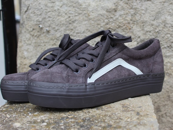 vegan leather sneakers