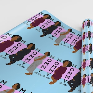 Black Owned Wrapping Paper|Melanin Magic Gift Wrap|Afro-Inspired, Culturally Rich, Bold and Beautiful Gift Wrap for Birthdays and Everyday