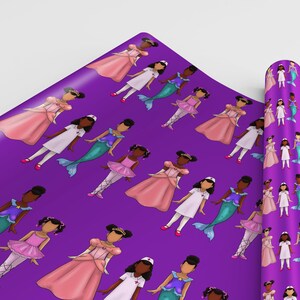 Black Owned Wrapping Paper|Melanin Magic Gift Wrap|Afro-Inspired, Culturally Rich, Bold and Beautiful Gift Wrap for Birthdays and Everyday