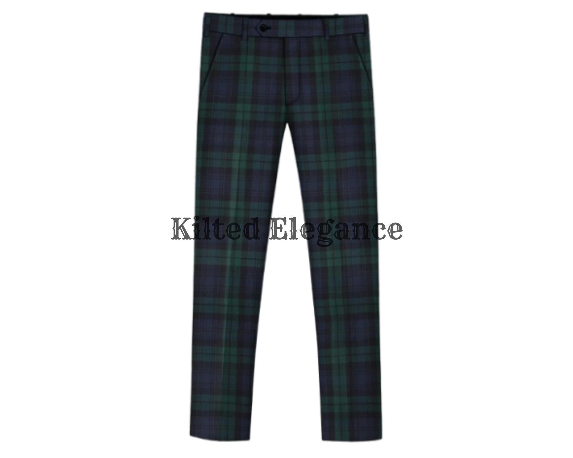Tartan Pants Black Watch - Etsy
