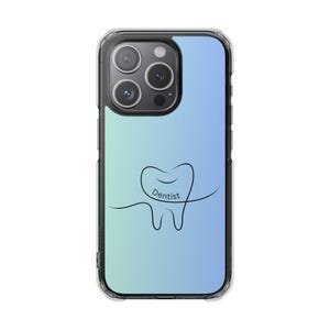 Dentist-Themed Magnetic Clear Impact Cases | Fun Phone Covers for Dental Lovers, Unique Gifts, Stylish Protection, Holiday Accessories