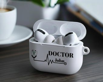 Personalized Doctor AirPods 3 4 And AirPods Pro 1 2 3 Case I Custom Medical Graduation Gift for Healthcare  Nurse or Doctor Stethoscope