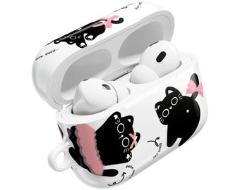 AirPods Pro 2 Case, AirPod Pro 1 case, Kawaii Cat Accessory, Cat Lover Gift, Personalized Case