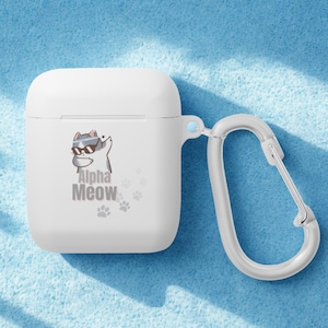Cat AirPods Case Cute Kawaii Kitty Cover, Personalized Airpod Gift, Shockproof Glossy Black Cat Lover Case for Women, Men, Girls, Girlfriend