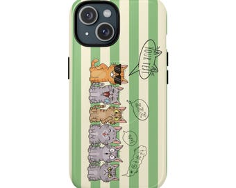 Cool Cats Illustration Phone Case | Tough Magnetic Case