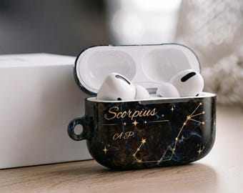Personalized  Scorpius Constellation AirPods 3 4 Airpods Pro 2 Case | Zodiac Astrology Night Sky