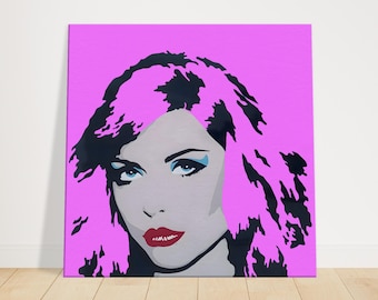 Debbie Harry 8K Pop Art - Rosa intenso/Lienzo