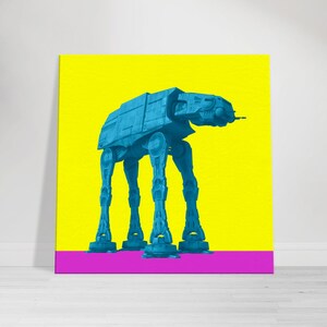 Star Wars AT-AT 8K Pop Art - Yellow/Canvas