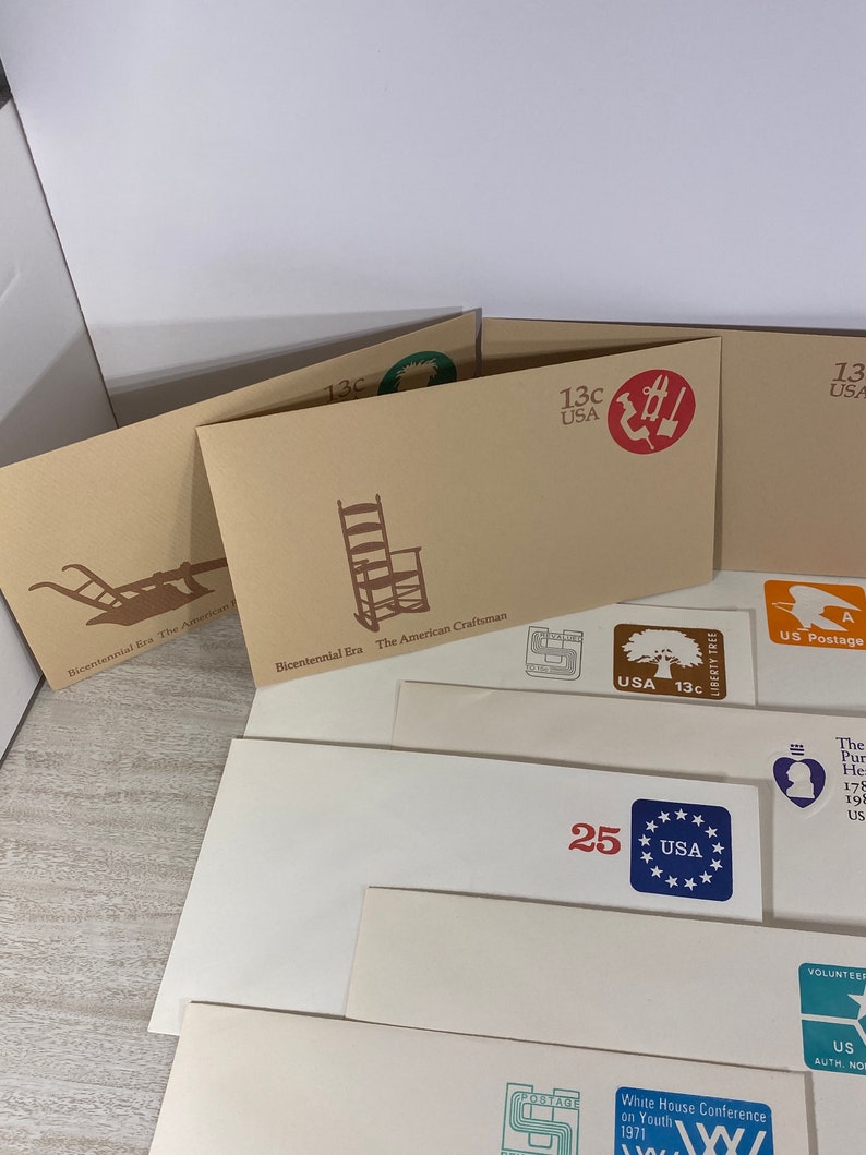 20 Prepaid US Postage Stamped Envelopes US Postage Etsy