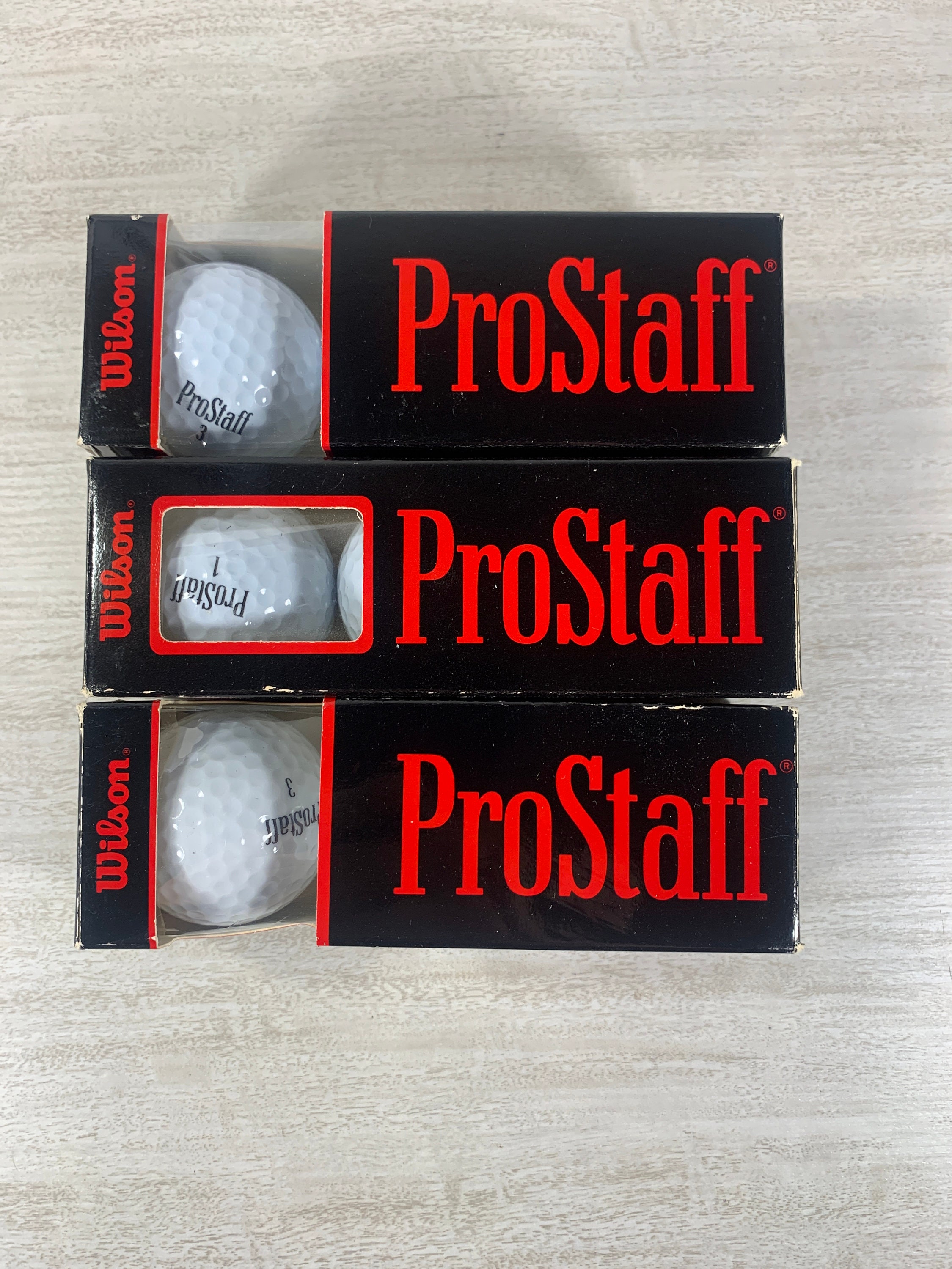 9 Vintage Wilson Prostaff Golf Balls 3 Sleeves of 3 Balls Etsy Canada
