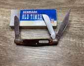 Schrade Old Timer 340T 3 Blade Knife with Original Box