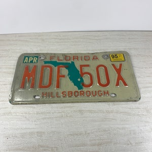 Vintage Florida License Plate - MDF 50X