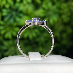 Bague tanzanite naturelle faite à la main en argent sterling 925 - Bague de guérison - Bague avec pierre de naissance - Idéal pour un cadeau - Bague avec pierres précieuses - Bague avec pierre de naissance de décembre - image 7