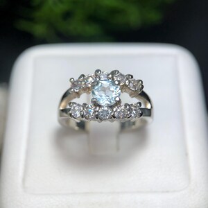 Natürliche handgemachte Topas Ring Sterling Silber 925-Healing Ring-Birthstone Ring-Best für Geschenk-Edelstein Ring