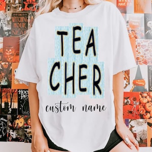 Custom Teacher name png, Custom teacher png, lace custom png, preppy teacher bow png, Back To School Png, teacher shirt design, preppy