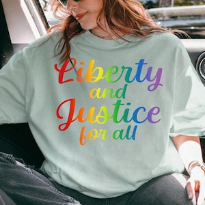 Liberty And Justice For All Garden Png, LGBTQ Rights Png, Human Rights, Social Justice , Equality Gift Png, Liberty And Justice For All