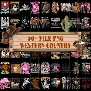 Western Bundle png, Western Sublimations-Designs, Retro Western png, Cowboy Cowgirl png, Country Tshirt Design, Howdy png, Rodeo png