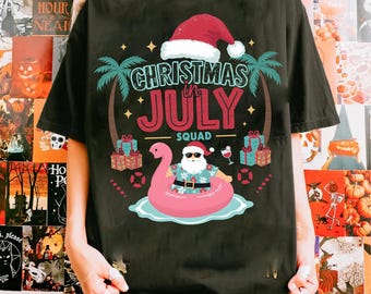 Christmas In July Png,Funny Christmas Png, Christmas In Summer, Summer Vibes Png, Tropical Santa , Holiday Png, santa hat xmas in july png