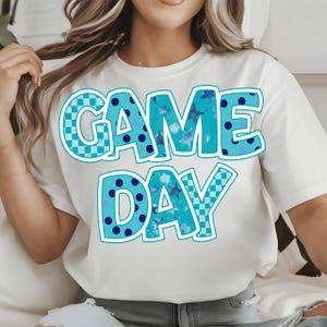 Gameday PNG, Retro Football PNG, Football Mom PNG, Football Shirt Png, Checkered Star Football Shirt Sublimation, Game Day Digital Download