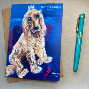 Carte de voeux cocker