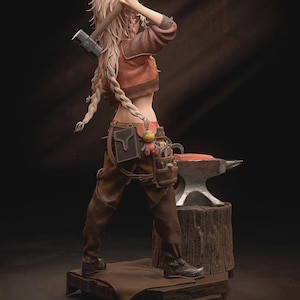 Gemma bemalt | Figur inspiriert von Monster Hunter