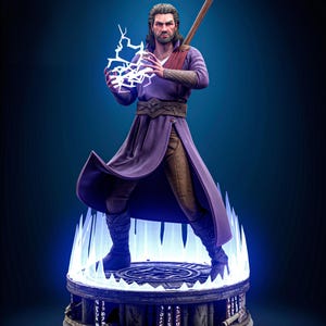 Complete galleys | figure inspired by baldurs gate