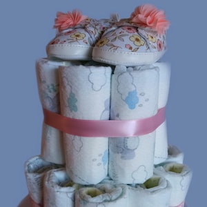 Small Size Diaper Cake, Baby Shower Gift, Baby, Shower, Gift, Mother to be, Parents to be, New Baby Arrival, Diaper Cake, Boy, Girl,Diapers