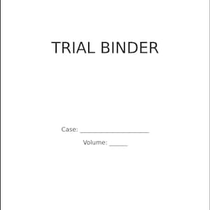 Courtroom Command Bundle (exhibit list, timeline slides, witness examination outline, deposition summary, bate stamps, trial binder, jury)