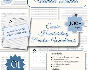 Cursive Writing Practice Sheets for Adults Handwriting Improvement PDF Learn Cursive Writing Alphabet Writing Practice Worksheet Printable